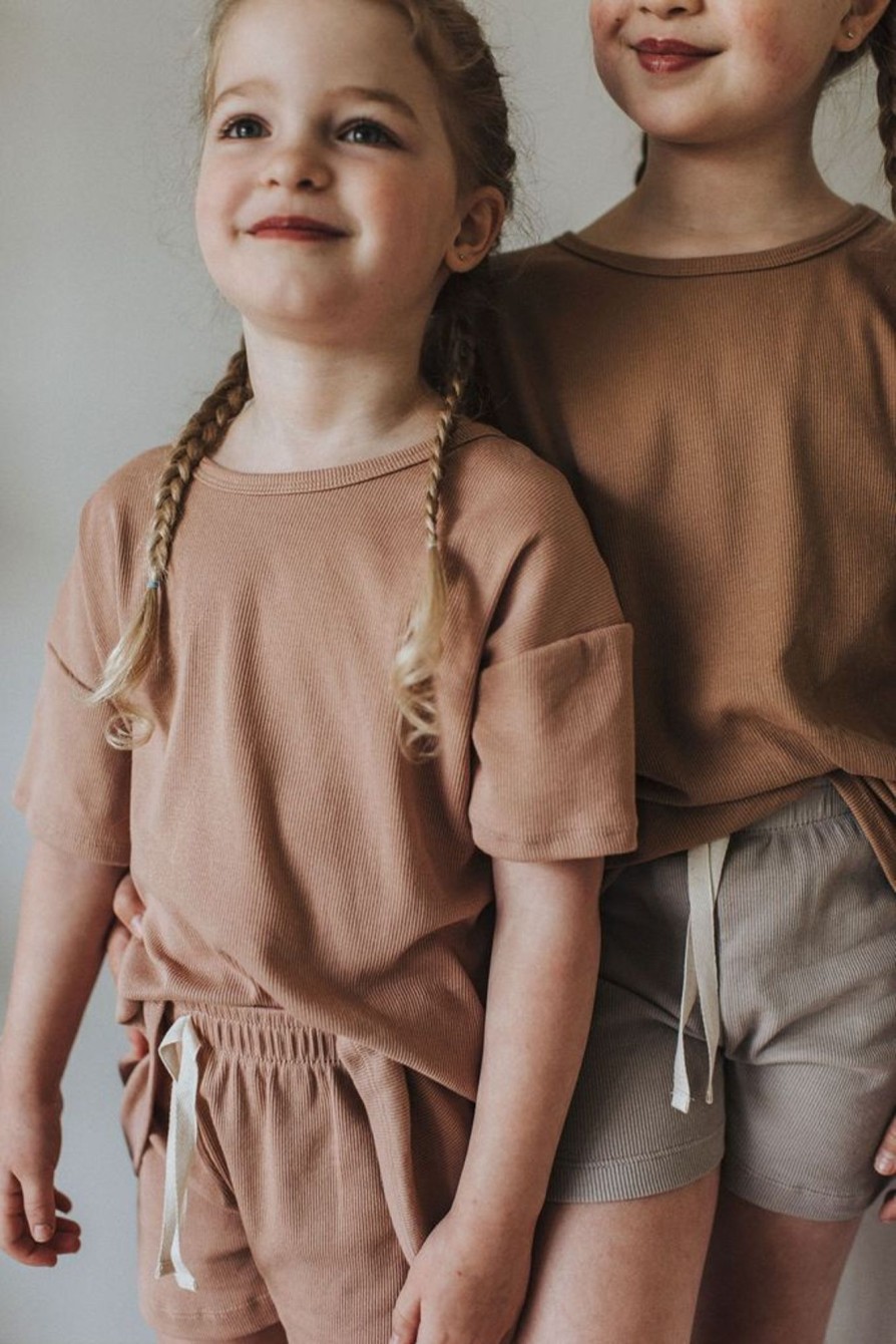 Mini Jax + Lennon | Ribbed Boxy Lounge Tee