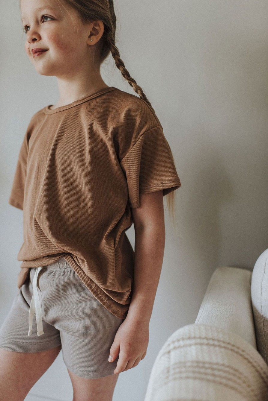 Mini Jax + Lennon | Ribbed Boxy Lounge Tee