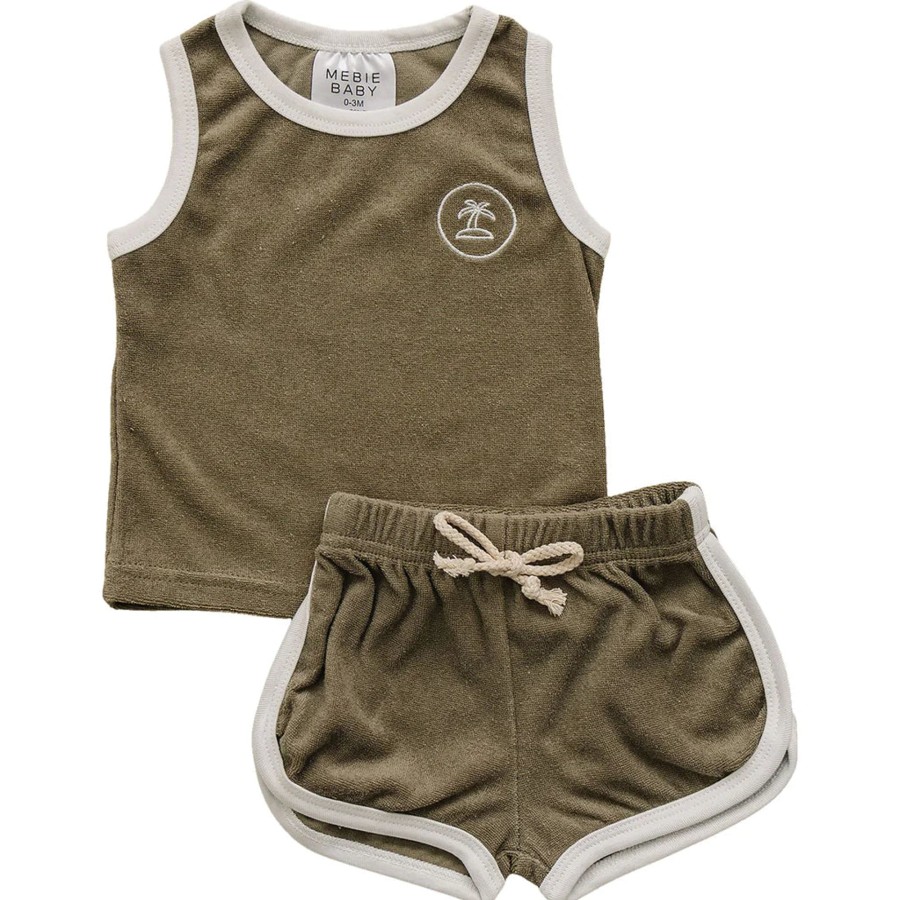 Mini Mebie Baby | Terry Cloth Short Set