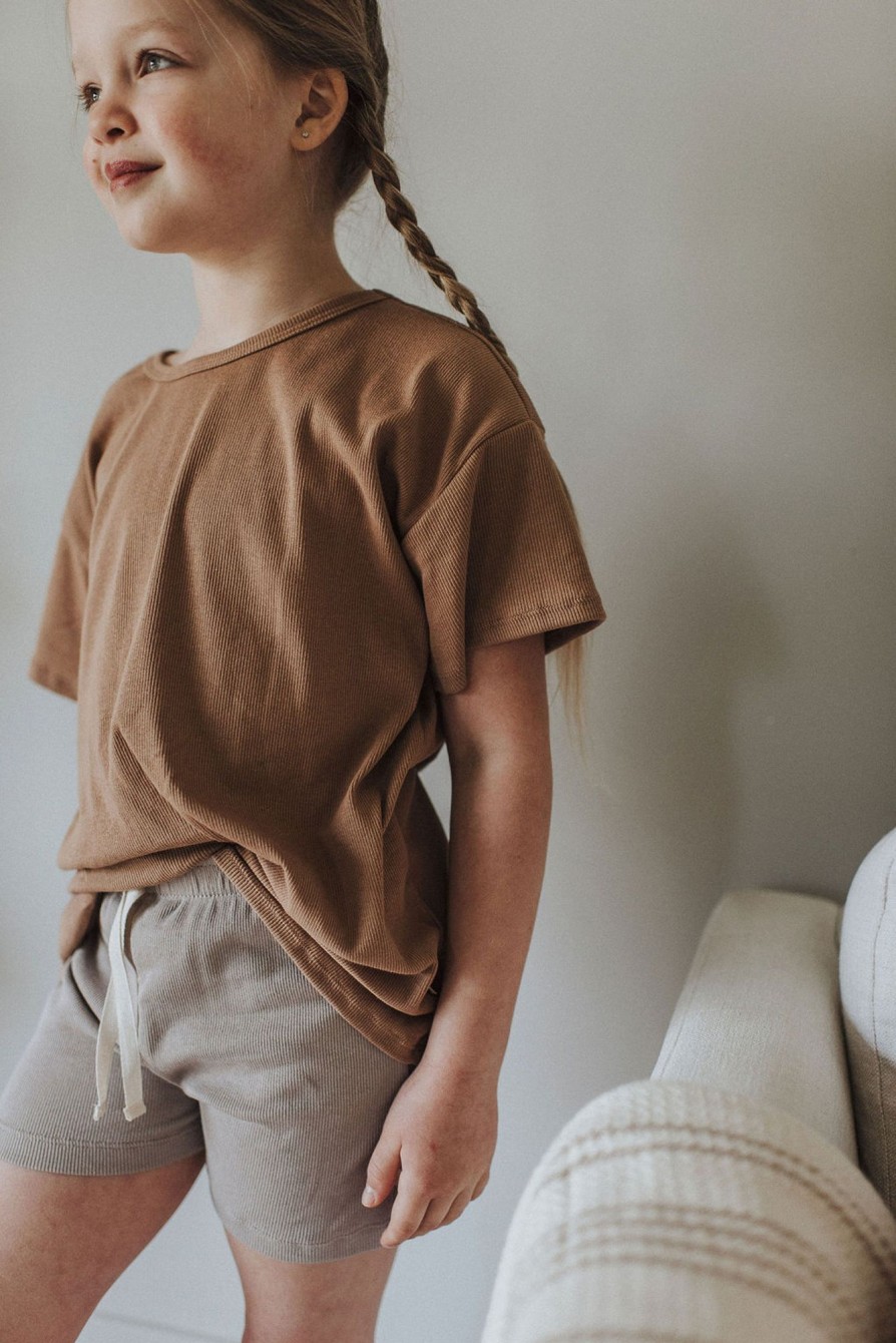 Mini Jax + Lennon | Ribbed Boxy Lounge Tee