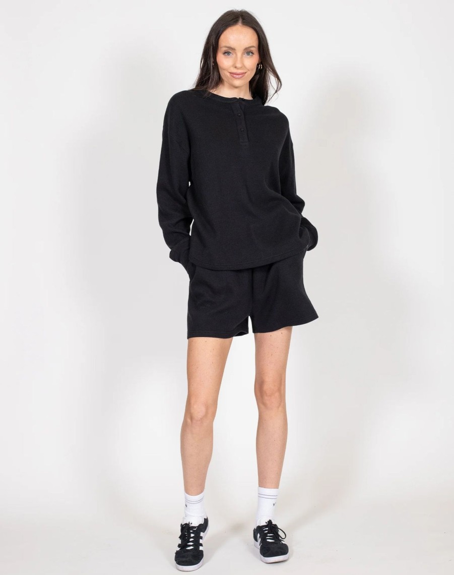 Ladies Brunette the Label | Best Friend Shorty - Waffle Knit