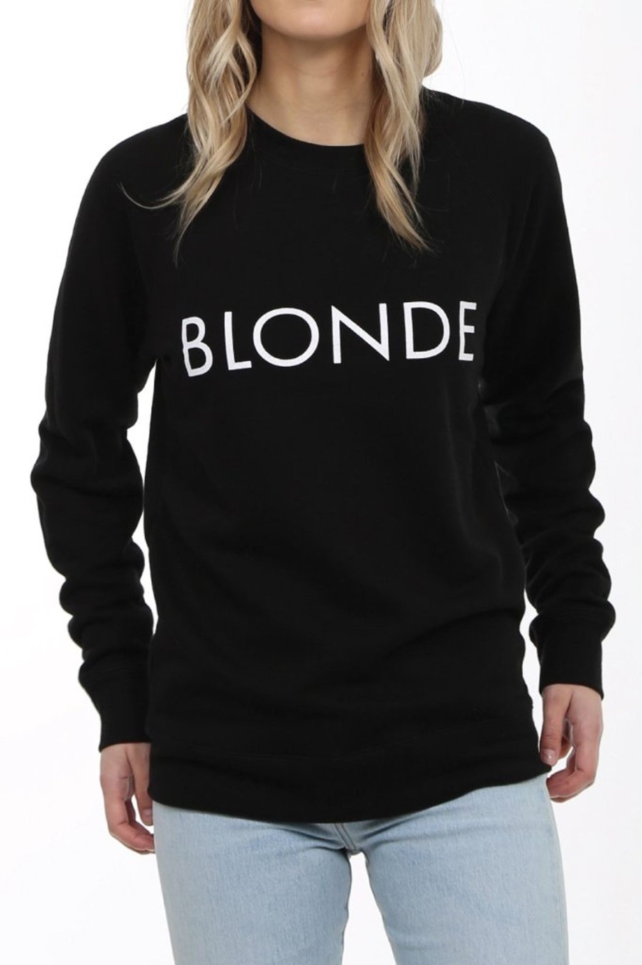 Ladies Brunette the Label | Brunette The Label - Classic Crew - "Brunette" | Black