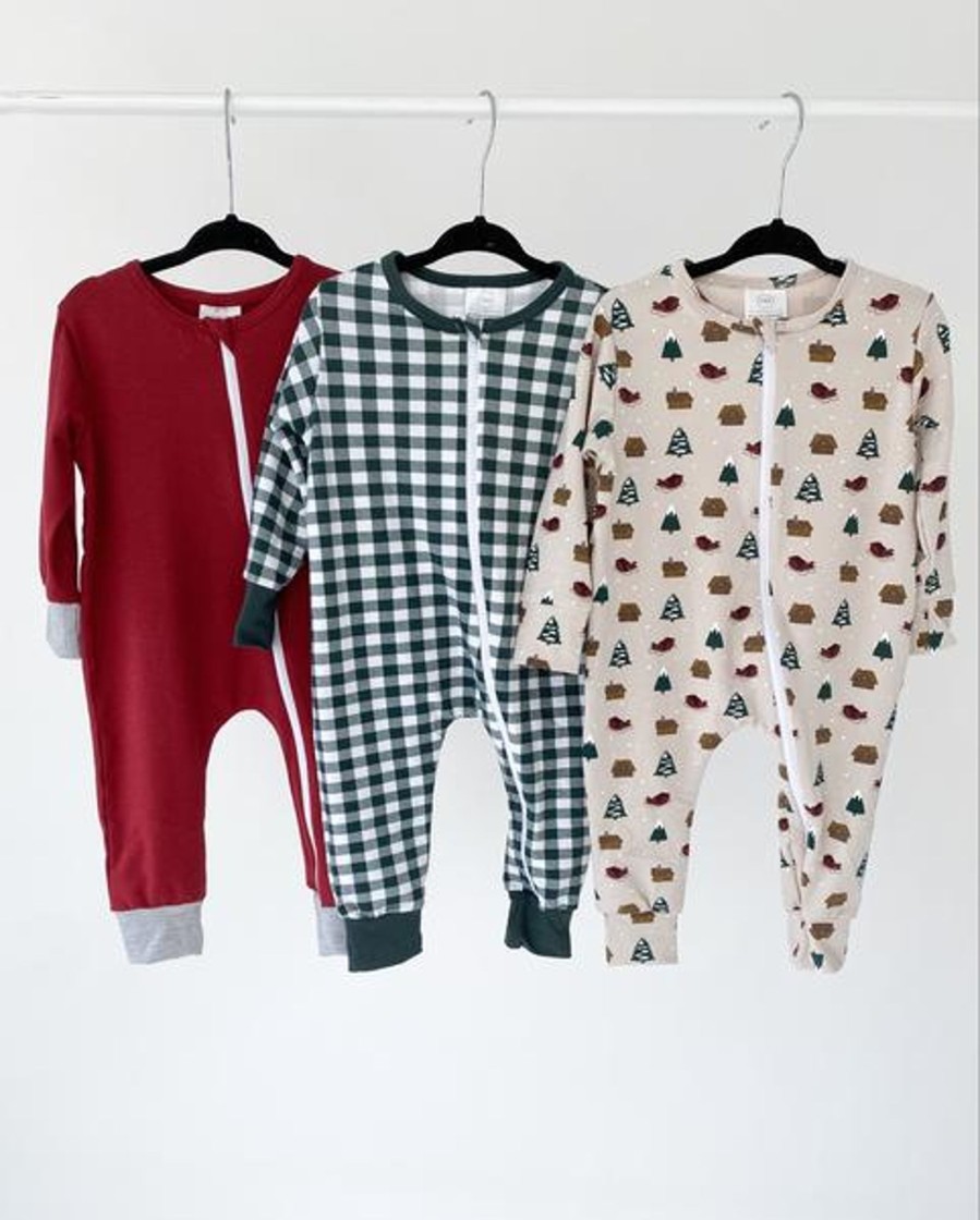 Mini Tiny Button Apparel | Holiday Pajamas - Infant