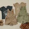 Mini Mebie Baby | Canvas Overalls