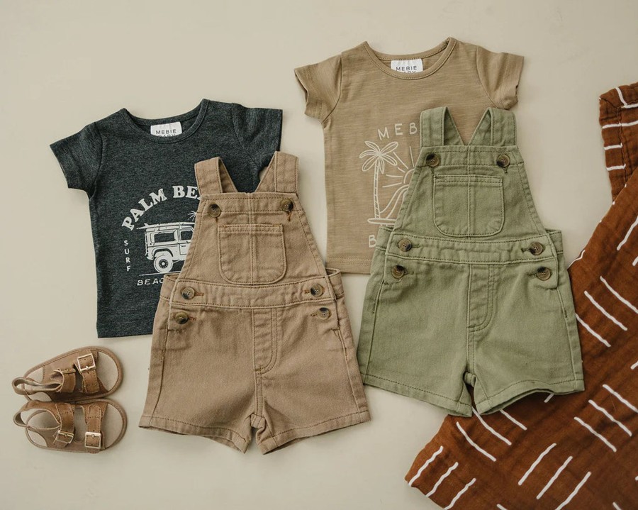 Mini Mebie Baby | Canvas Overalls