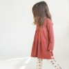 Mini Tiny Button Apparel | Layered Twirl Top