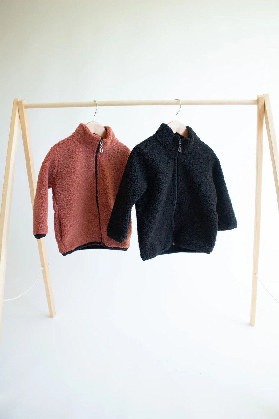 Mini Tiny Button Apparel | Sherpa Jacket