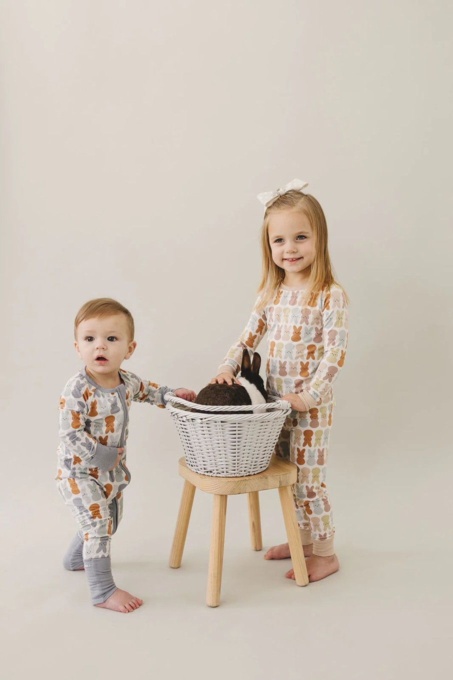 Mini Mebie Baby | Bamboo Two Piece Cozy Set - Bunny