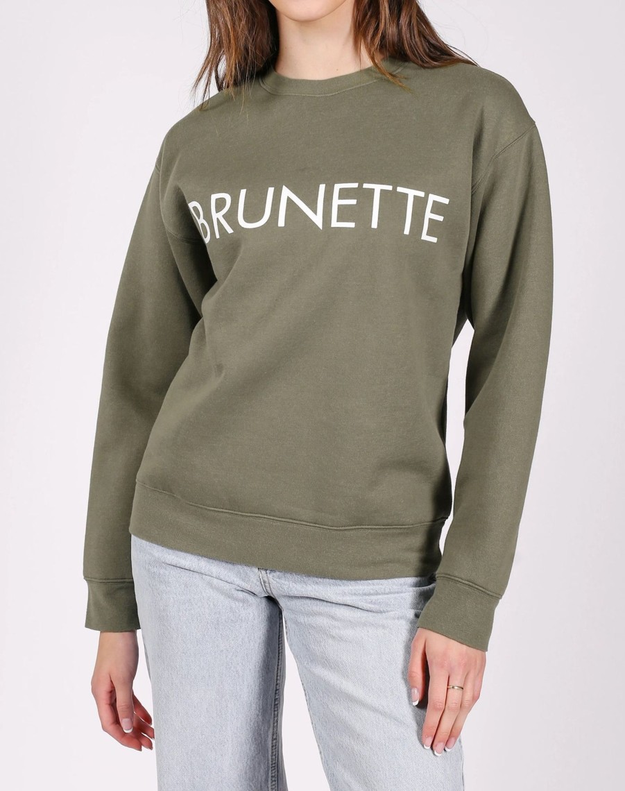 Ladies Brunette the Label | Classic Crew - "Brunette" | Olive