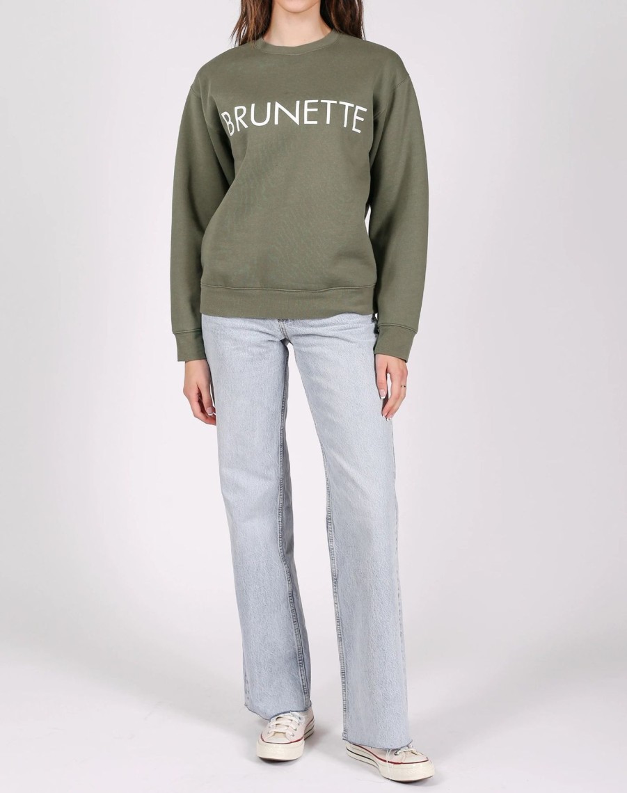 Ladies Brunette the Label | Classic Crew - "Brunette" | Olive