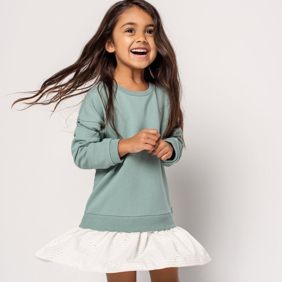 Mini Miles the Label | Sweatshirt Dress - Vintage Teal