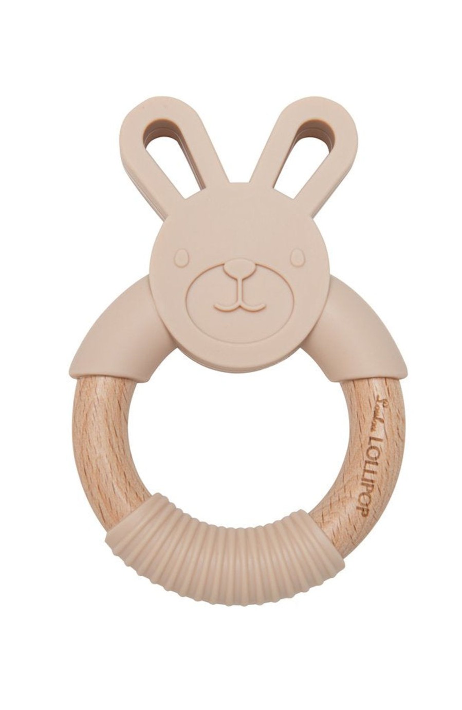 Goods Loulou Lollipop | Loulou Lollipop - Bunny Silicone + Wood Teether