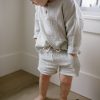 Mini Emmie Jo Clothing Co | Double Gauze Shorts Sea Foam W/ White Stripe