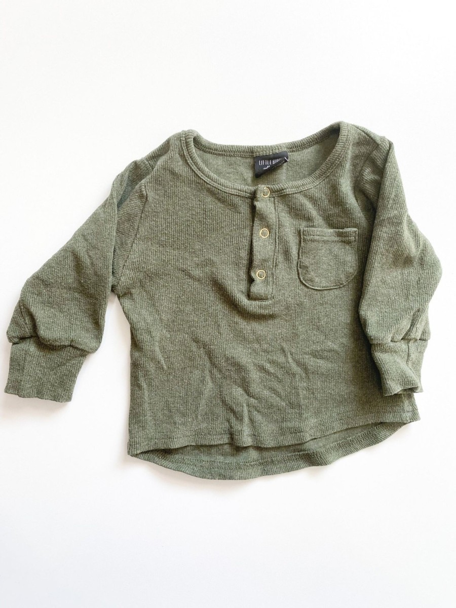 Pre-Loved MM Pre-Loved | Long Sleeve Thermal - Green (12-18M)