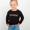 Mini Brunette the Label | Brunette The Label - Little Babes Crew - "Blonde" | Black