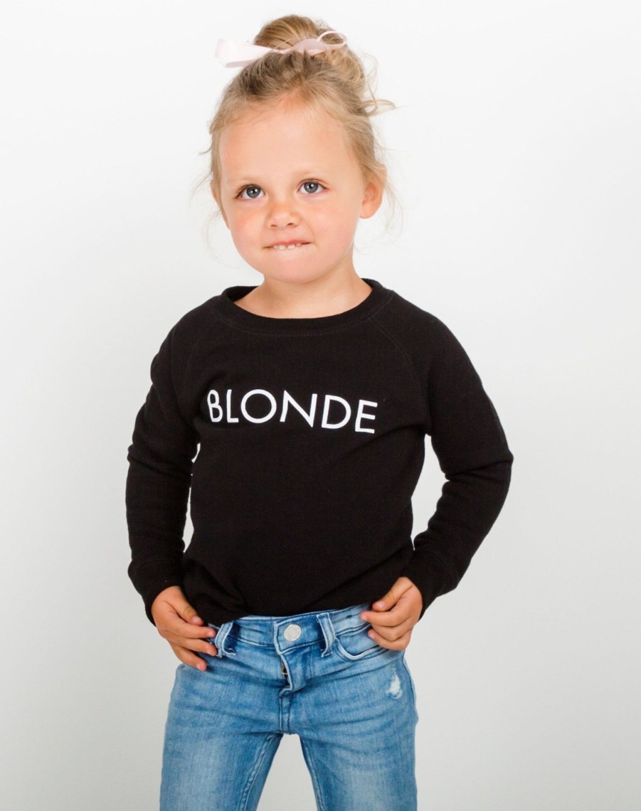 Mini Brunette the Label | Brunette The Label - Little Babes Crew - "Blonde" | Black