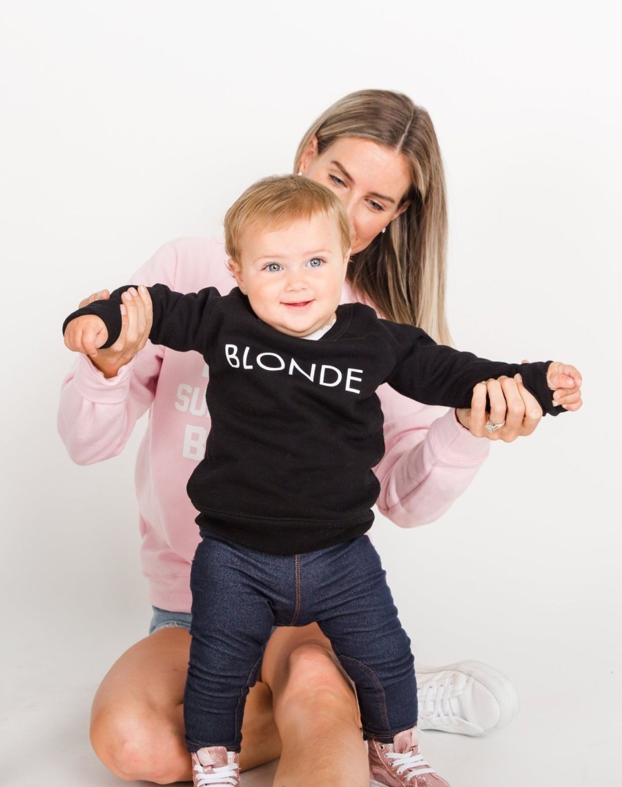 Mini Brunette the Label | Brunette The Label - Little Babes Crew - "Blonde" | Black