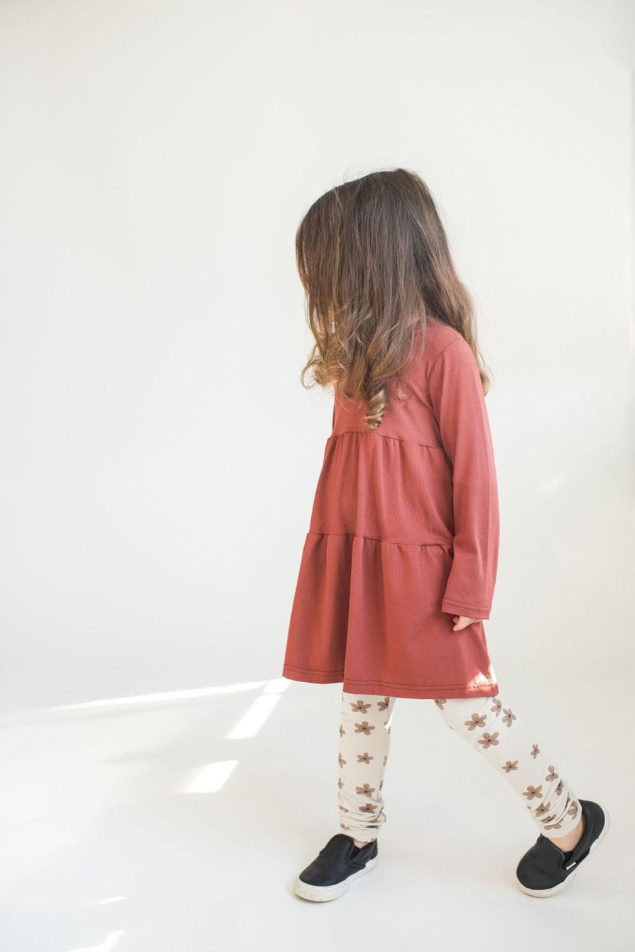 Mini Tiny Button Apparel | Layered Twirl Top