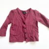 Pre-Loved MM Pre-Loved | Cardigan Fleece Lined - Cranberry (3-6M)