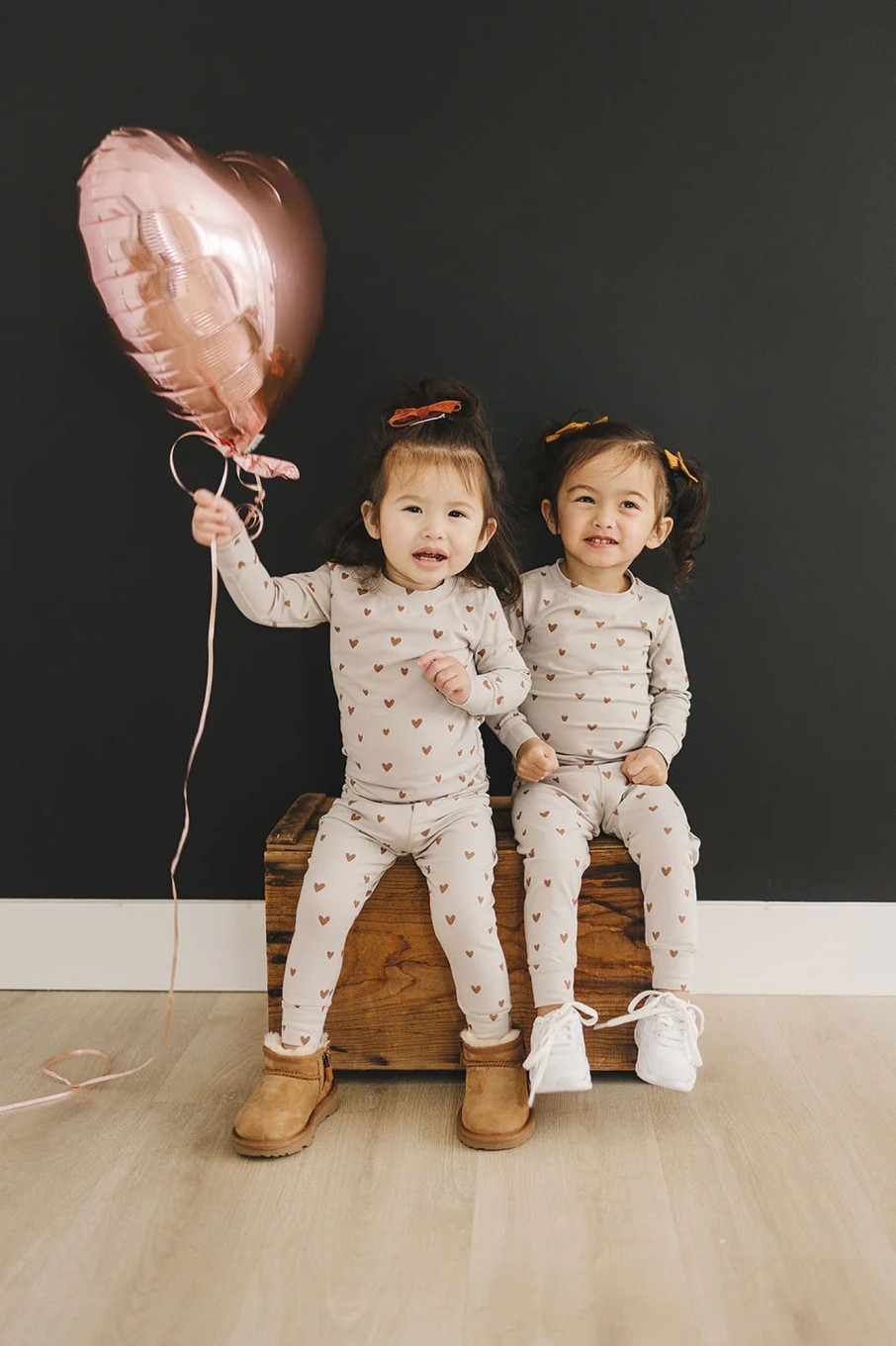 Mini Mebie Baby | Two Piece Cozy Set - Hearts