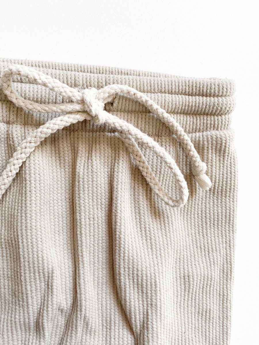 Pre-Loved MM Pre-Loved | Pants Waffle Knit - Cream (12-18M)