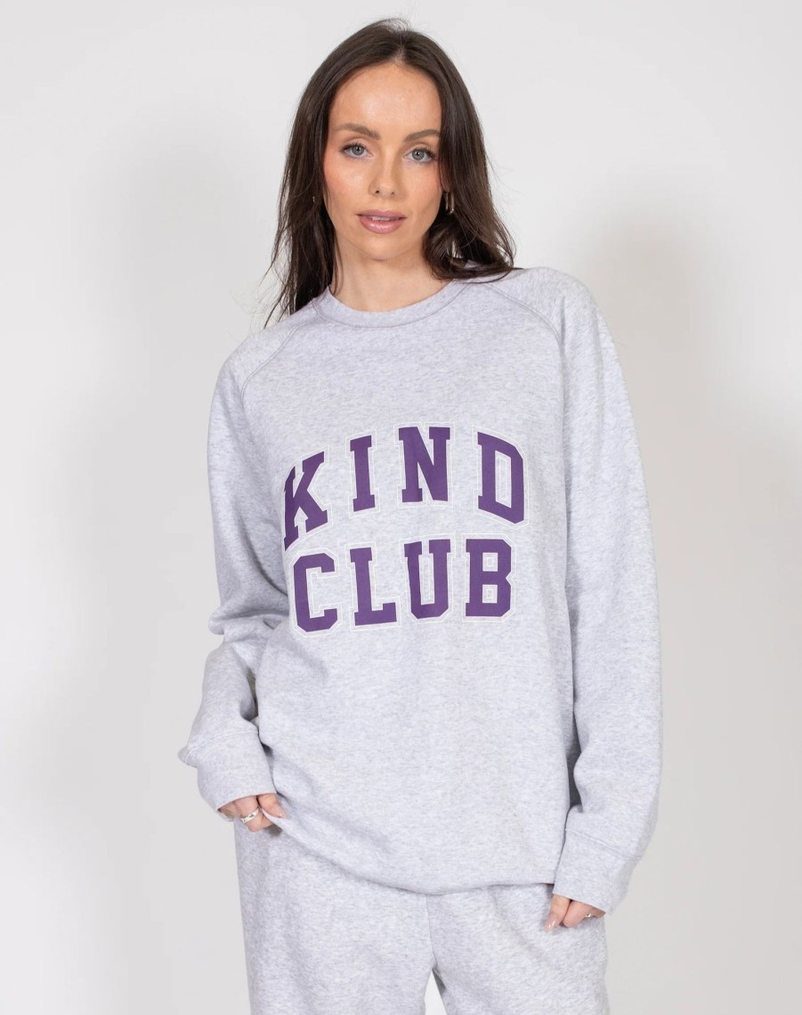 Ladies Brunette the Label | Big Sister Crew - "Kind Club" | Pebble Grey