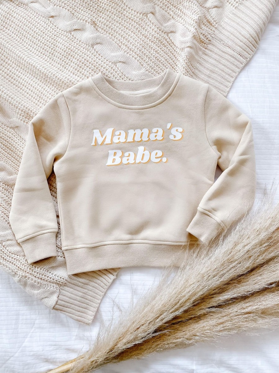 Mini Grace + Brave | Fleece Crewneck - Mama'S Babe