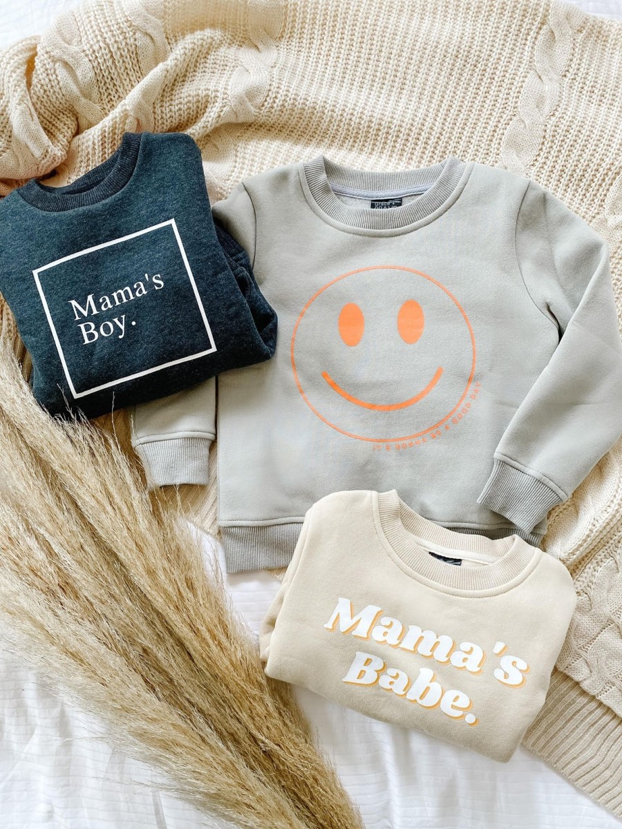 Mini Grace + Brave | Fleece Crewneck - Mama'S Babe