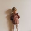 Mini Lou & Bear | Ruffle Sleeve Tunic Sage Grey