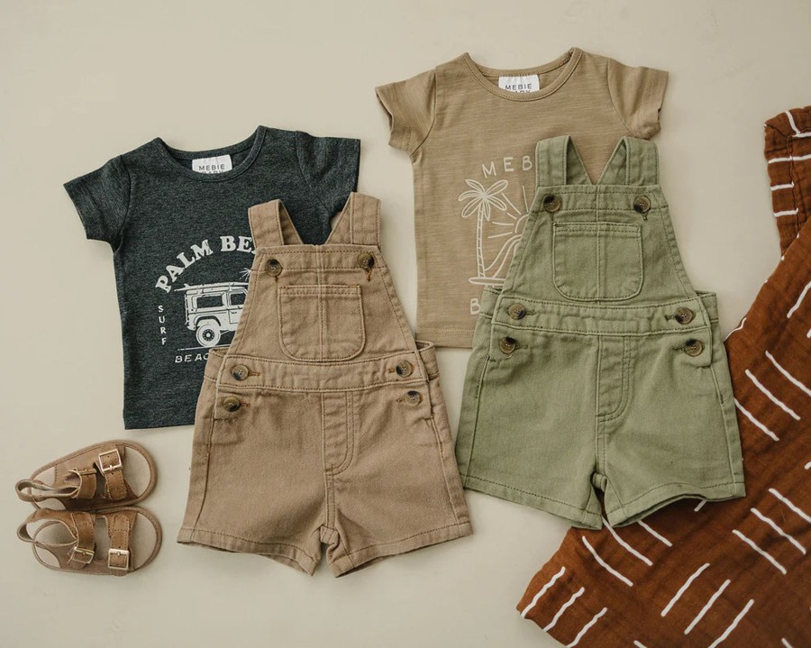 Mini Mebie Baby | Canvas Overalls