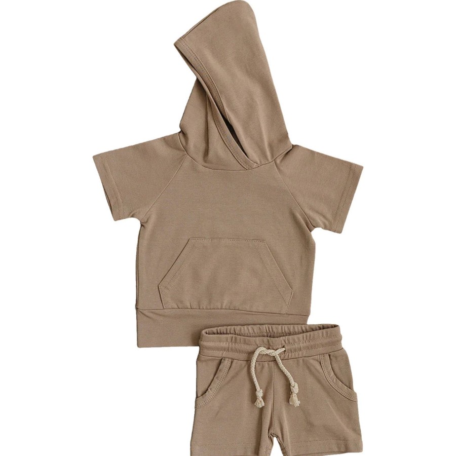 Mini Mebie Baby | Hooded Short Set