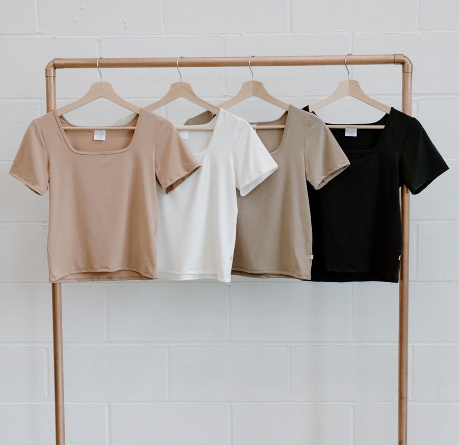 Ladies Jax + Lennon | Ladies Square Neck Tee