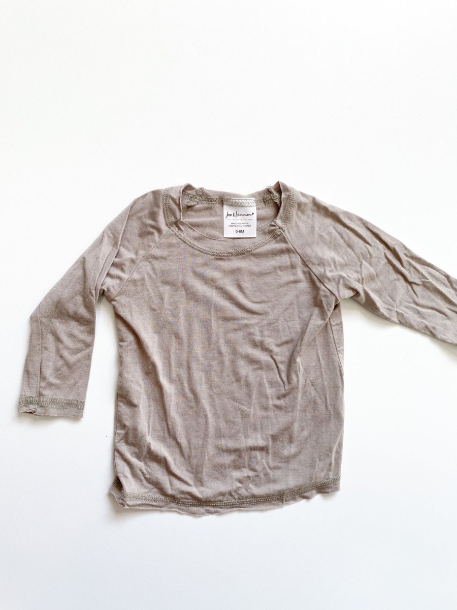 Pre-Loved MM Pre-Loved | Tee Long Sleeve - Taupe (0-6M)