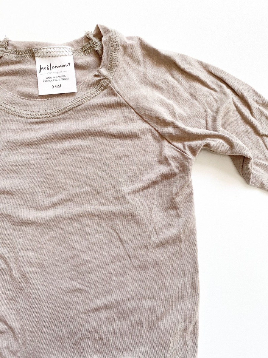 Pre-Loved MM Pre-Loved | Tee Long Sleeve - Taupe (0-6M)