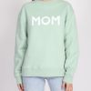 Ladies Brunette the Label | Classic Crew - "Mom" Sage Green