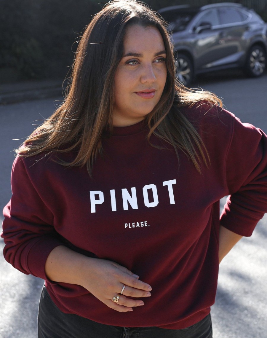 Ladies Brunette the Label | Classic Crew - "Pinot Please"