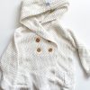 Pre-Loved MM Pre-Loved | Hoodie Crochet Knit - Cream (12-18M)