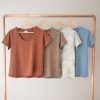 Ladies Jax + Lennon | Cropped Tee - Ladies Sky