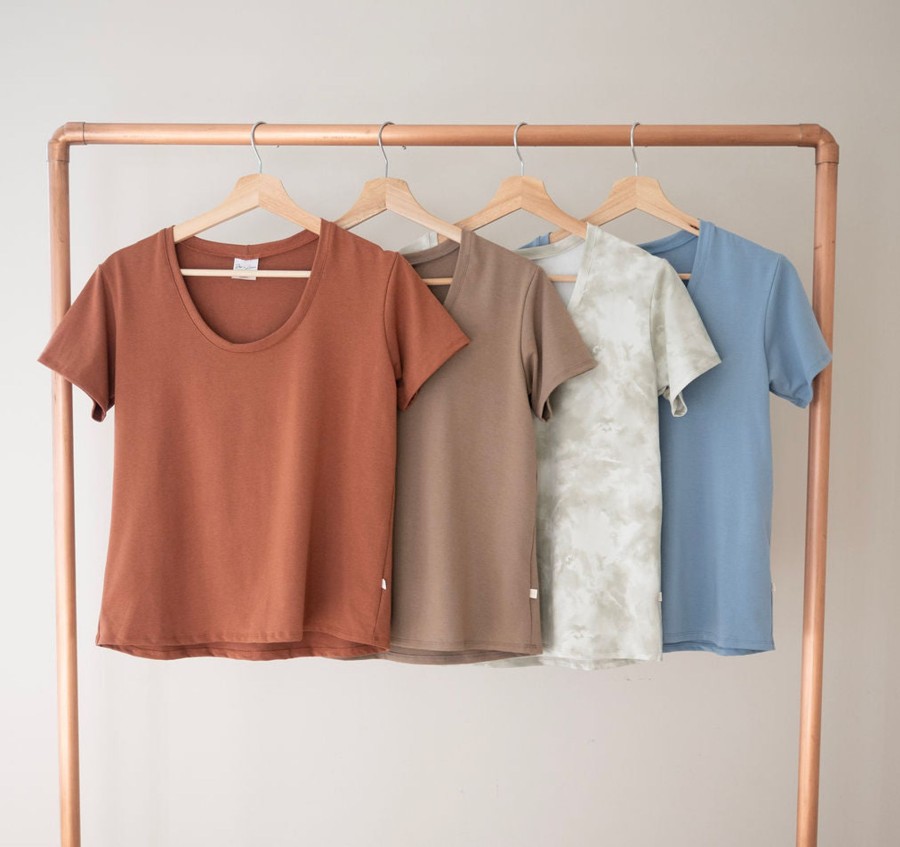 Ladies Jax + Lennon | Cropped Tee - Ladies Sky