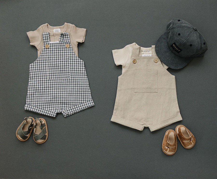 Mini Mebie Baby | Linen Overalls