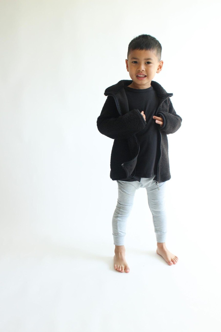 Mini Tiny Button Apparel | Harem Joggers