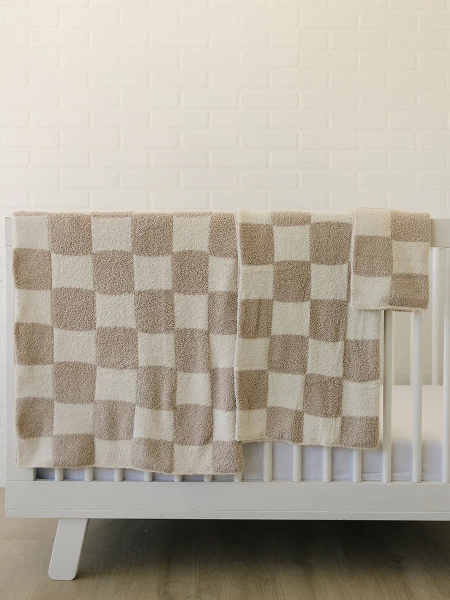 Mini Mebie Baby | Plush Blanket - Taupe