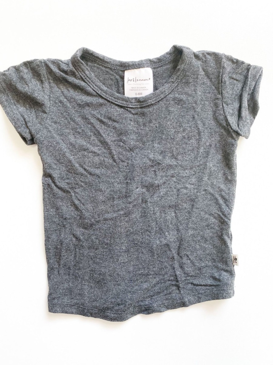 Pre-Loved MM Pre-Loved | Tee Basic - Charcoal (0-6M)