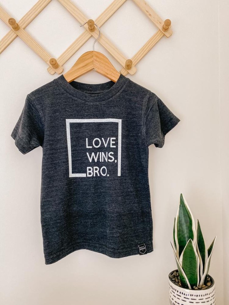 Mini Grace + Brave | Grace & Brave - Tee - Love Wins, Bro