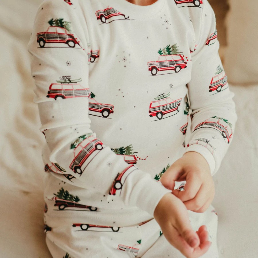 Mini Petit Lem | Pj Set - Holiday Trees Fair Isle Holiday Trees