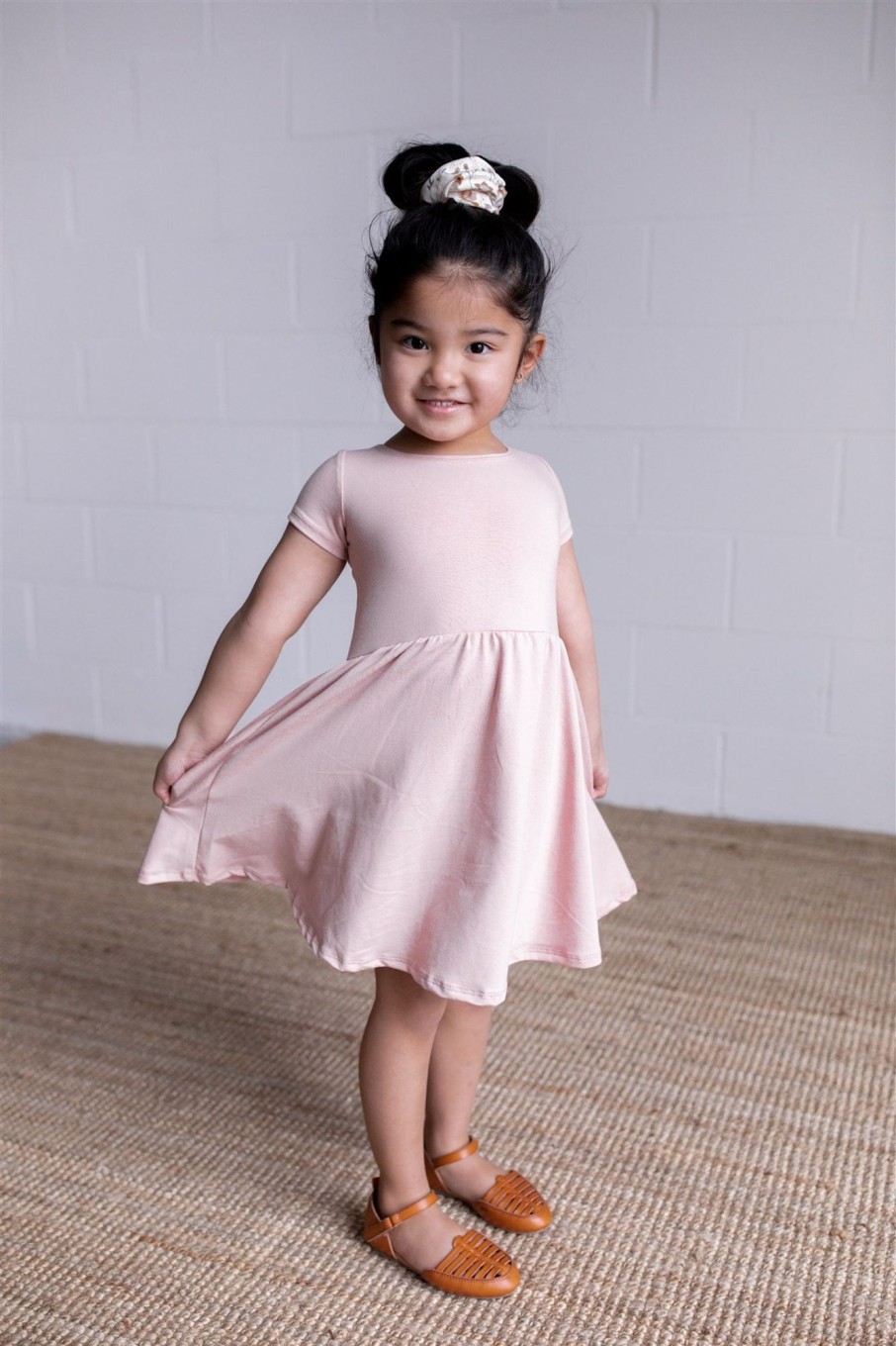 Mini Jax + Lennon | Twirl Dress Rose Petal