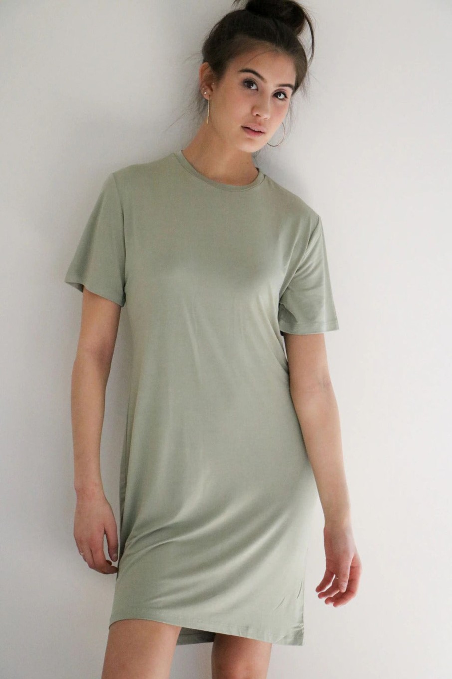 Ladies Priv | Elevated T-Shirt Dress (Crew Neck)