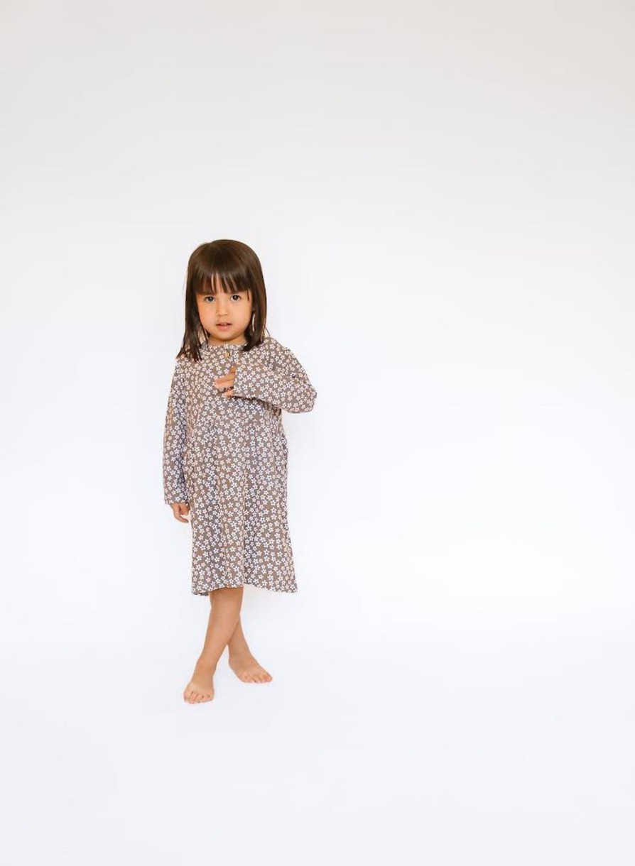 Mini Tiny Button Apparel | Henley Swing Dress