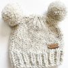 Pre-Loved MM Pre-Loved | Toque Knit - Cream + Black (12-24M)