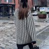 Ladies Brunette the Label | Houndstooth Oversized Knit Cardigan